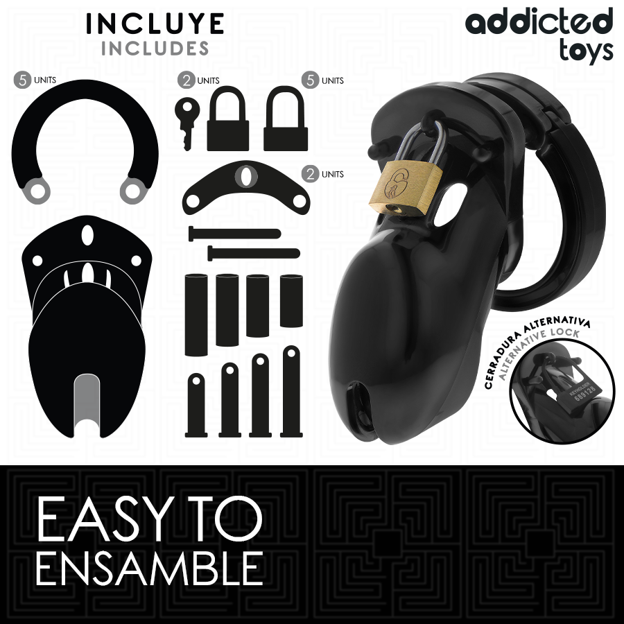 ADDICTED TOYS LOCKED - FORBUDTEN VAULT PENISBUR 10 CM