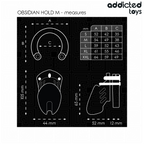 AFFÆNGIG LEGETØJ LÅST - OBSIDIAN HOLD PENISBUR STØRRELSE M