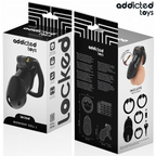 ADDICTED TOYS LOCKED - MINDNIGHT CELL PENIS CAGE STØRRELSE L