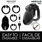 ADDICTED TOYS LOCKED - MINDNIGHT CELL PENIS CAGE STØRRELSE S