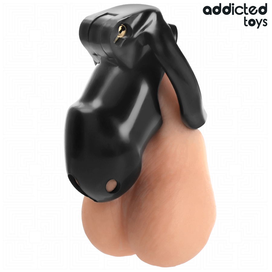 ADDICTED TOYS LOCKED - MINDNIGHT CELL PENIS CAGE STØRRELSE M