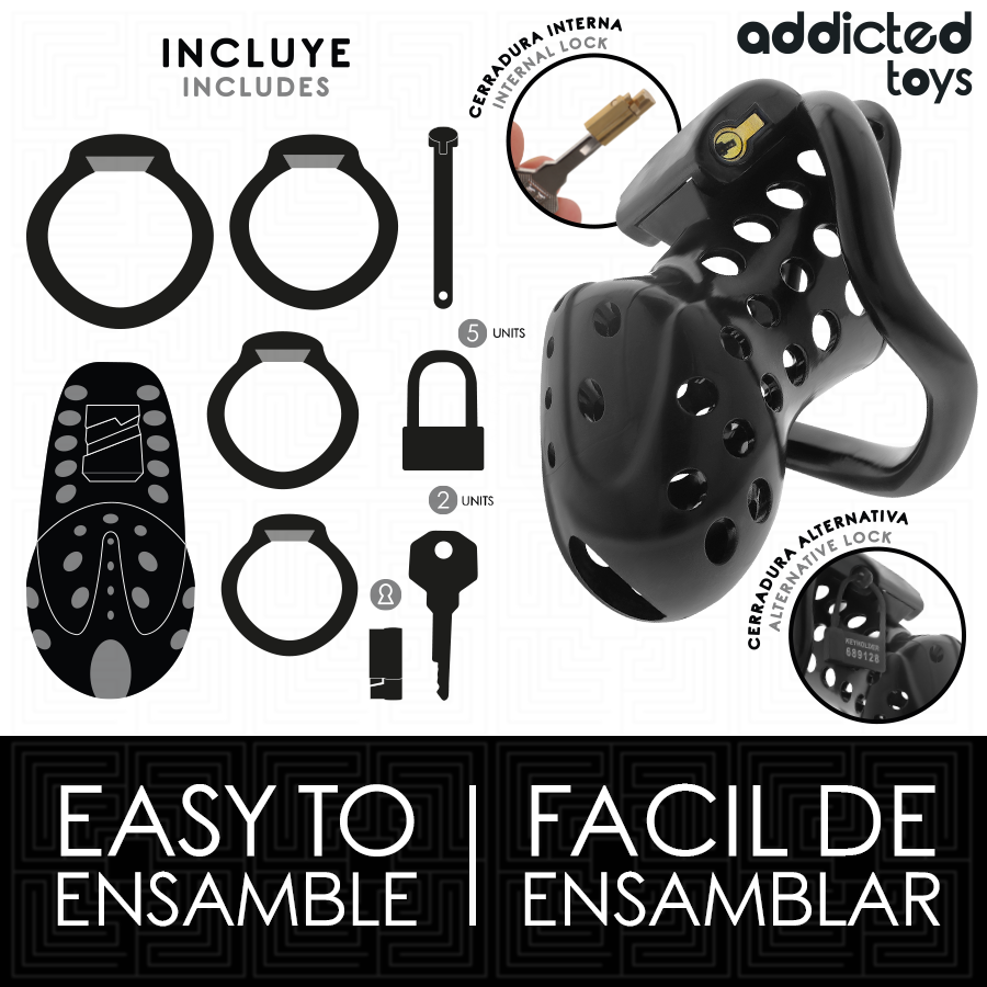 ADDICTED TOYS LICKED - LÆNKET HULT PENISBUR 10,5 CM