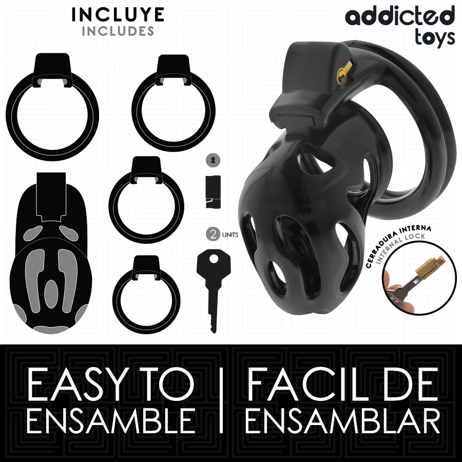 ADDICTED TOYS LOCKED - FORSEGLET KRYPTPENISBUR 8 CM
