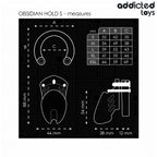 AFFÆNGIG LEGETØJ LÅST - OBSIDIAN HOLD PENISBUR STØRRELSE S