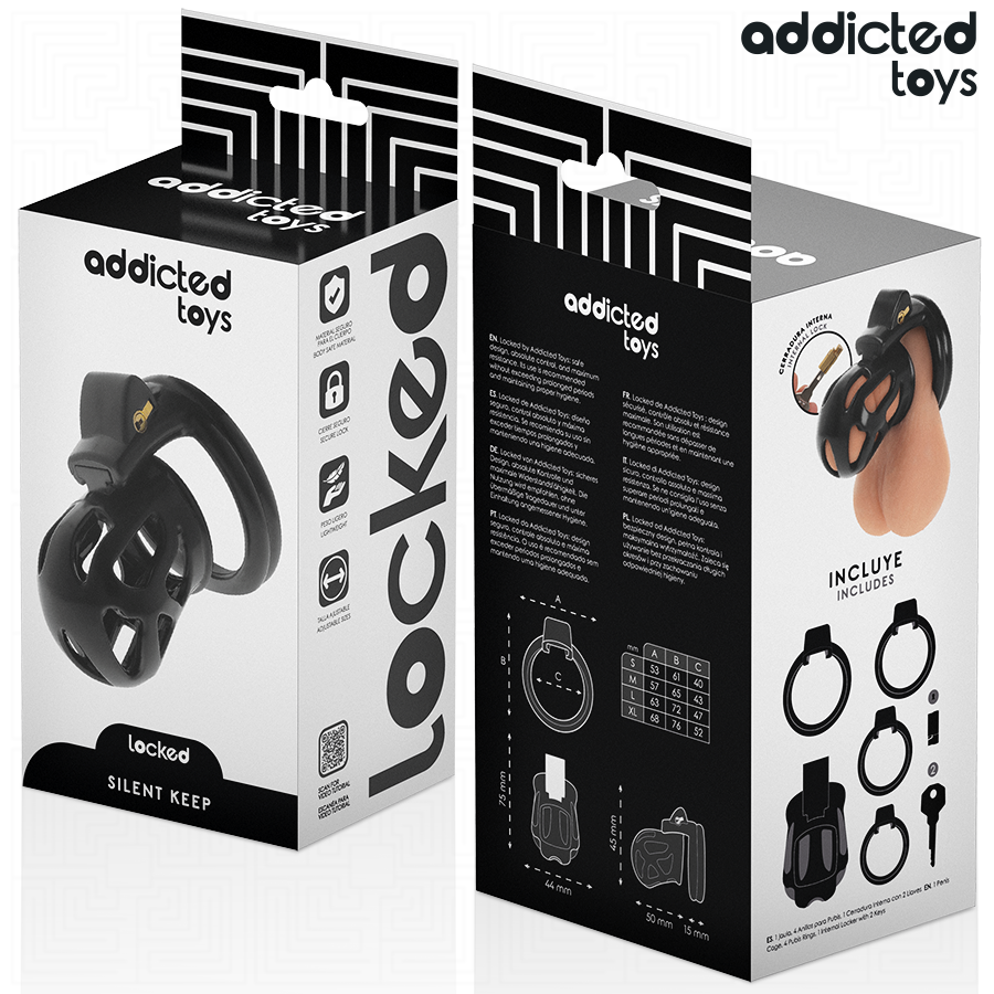ADDICTED TOYS LOCKED - SILENT KEEP PENISBUR 7,5 CM