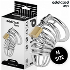 ADDICTED TOYS LOCKED - JERNCELLE METAL PENISBUR STØRRELSE M
