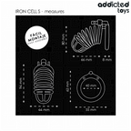 ADDICTED TOYS LOCKED - JERNCELLE METAL PENISBUR 4 CM STØRRELSE S
