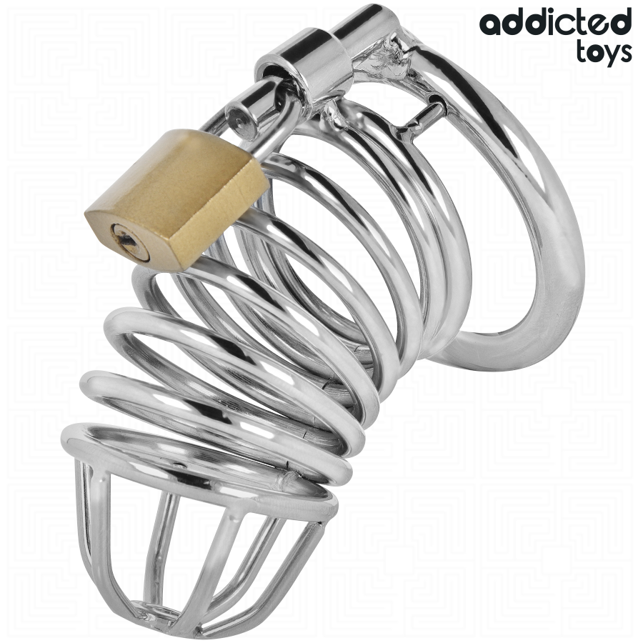 ADDICTED TOYS LOCKED - JERNCELLE METAL PENISBUR 4 CM STØRRELSE S