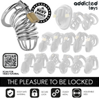 ADDICTED TOYS LOCKED - PENISBUR I JERNCELLEMETAL 5 CM STØRRELSE L