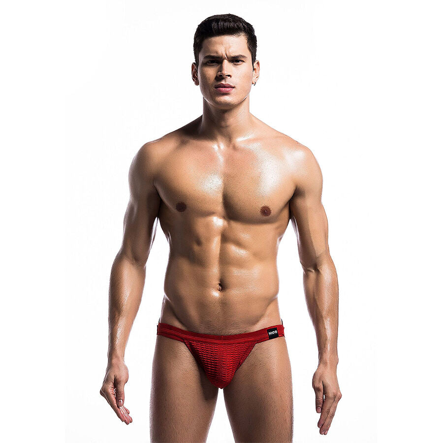 MOB - RØD FETISH JOCKSTRAP BADEDRAGT STØRRELSE S