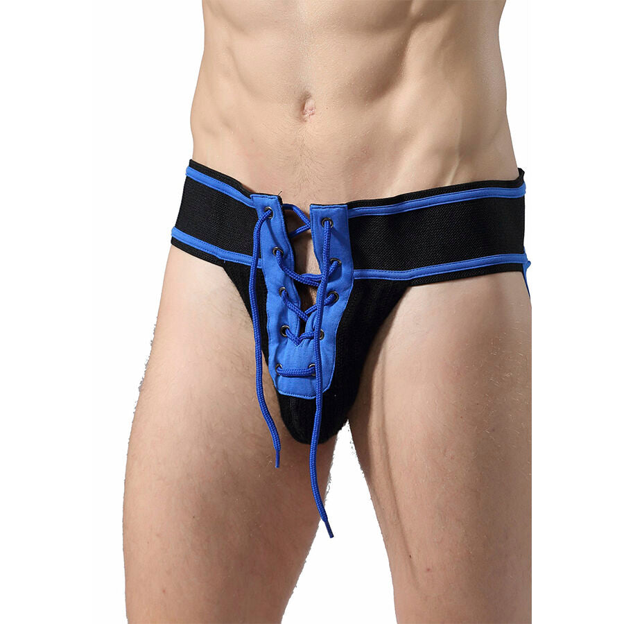 MOB - FETISH JOCKSTRAP FODBOLD BLÅ STØRRELSE XL