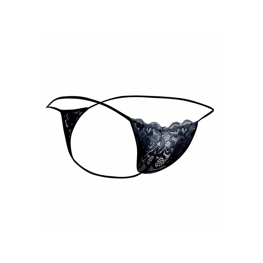MOB - SORT BLONDE THONG STØRRELSE L/XL