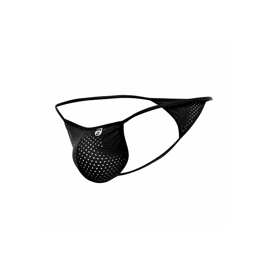 MOB - SORT MIKROFIBER V-STRING STØRRELSE S/M