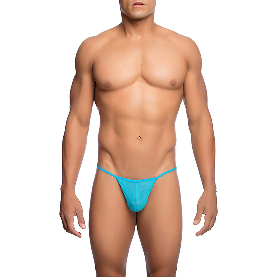 MOB - TRANSPARENT T-FORMET T-BROSS AQUA STØRRELSE L/XL