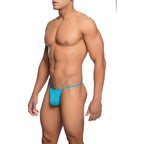 MOB - TRANSPARENT T-FORMET T-BROSS AQUA STØRRELSE L/XL