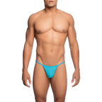 MOB - TRANSPARENT T-FORMET T-BROSS AQUA STØRRELSE S/M