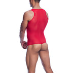 MOB - RØD TRANSPARENT BODYSHEER STØRRELSE L/XL