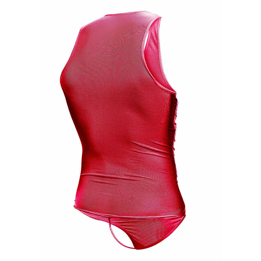 MOB - RØD TRANSPARENT BODYSHEER STØRRELSE L/XL
