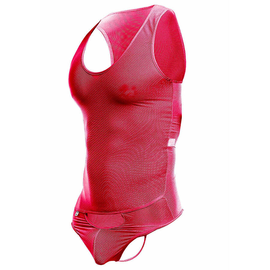 MOB - RØD TRANSPARENT BODYSHEER STØRRELSE L/XL