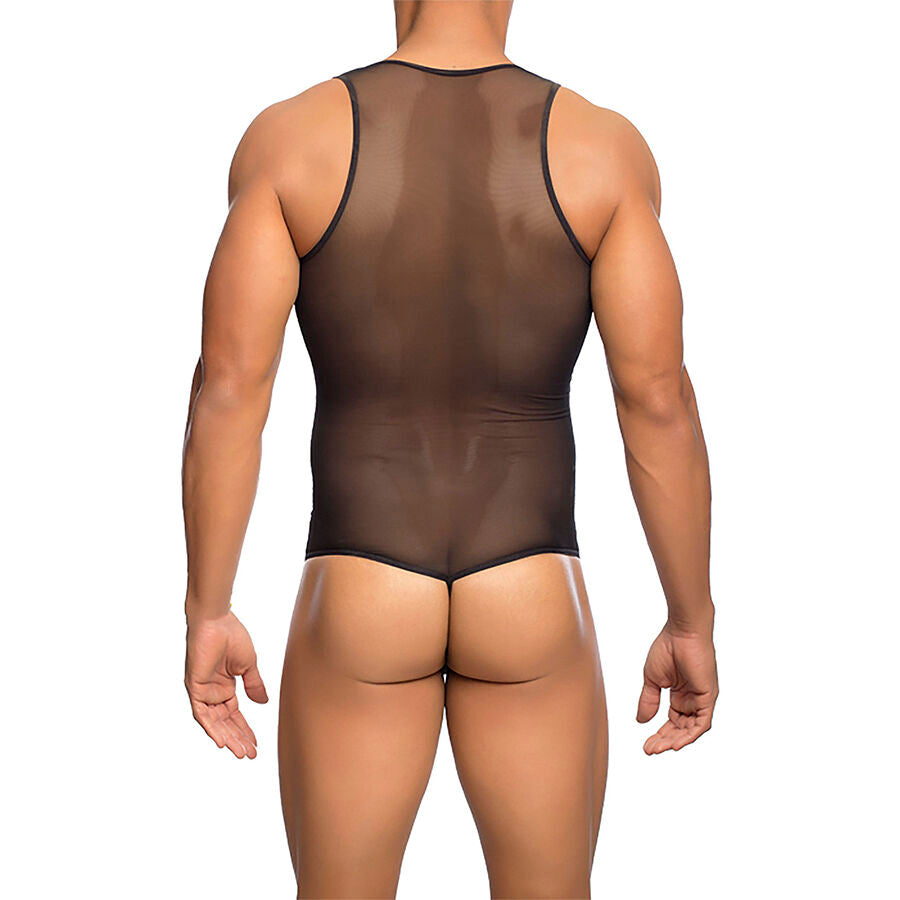 MOB - TRANSPARENT SORT BODY SHEER STØRRELSE L/XL