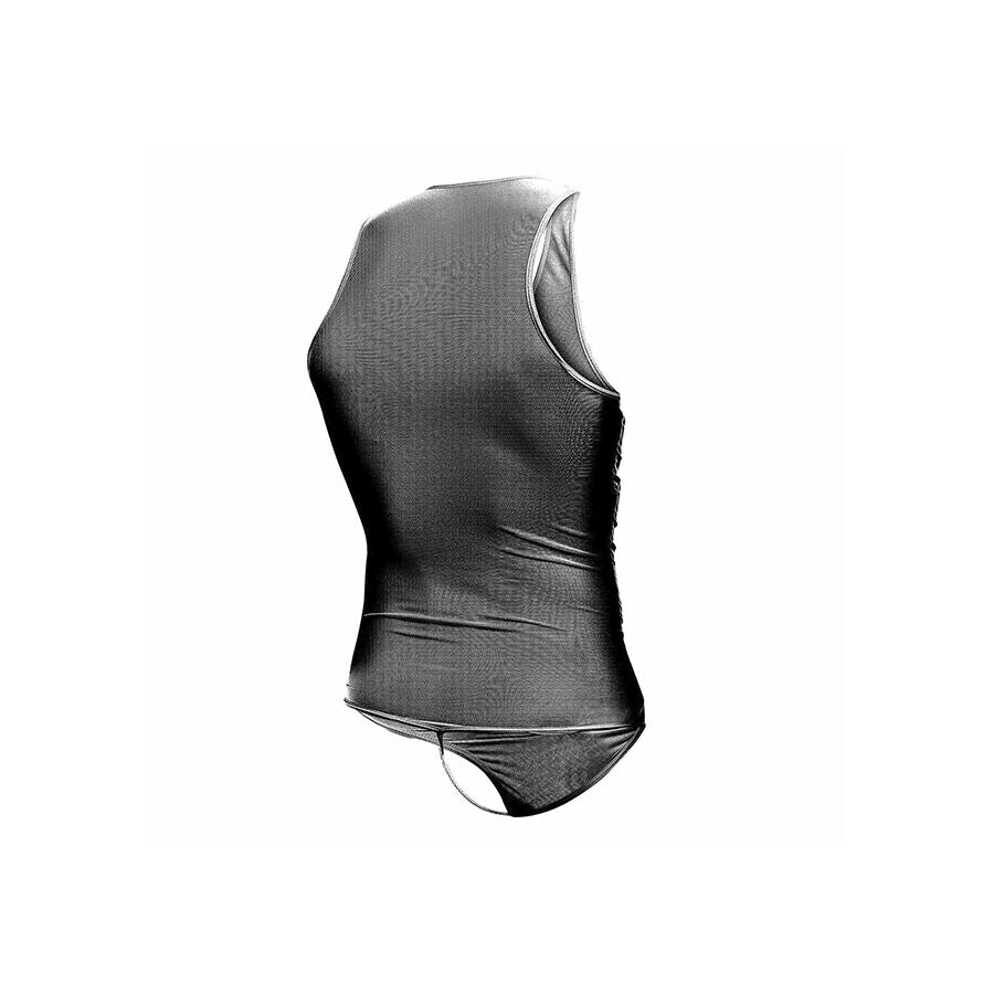 MOB - TRANSPARENT SORT BODY SHEER STØRRELSE L/XL