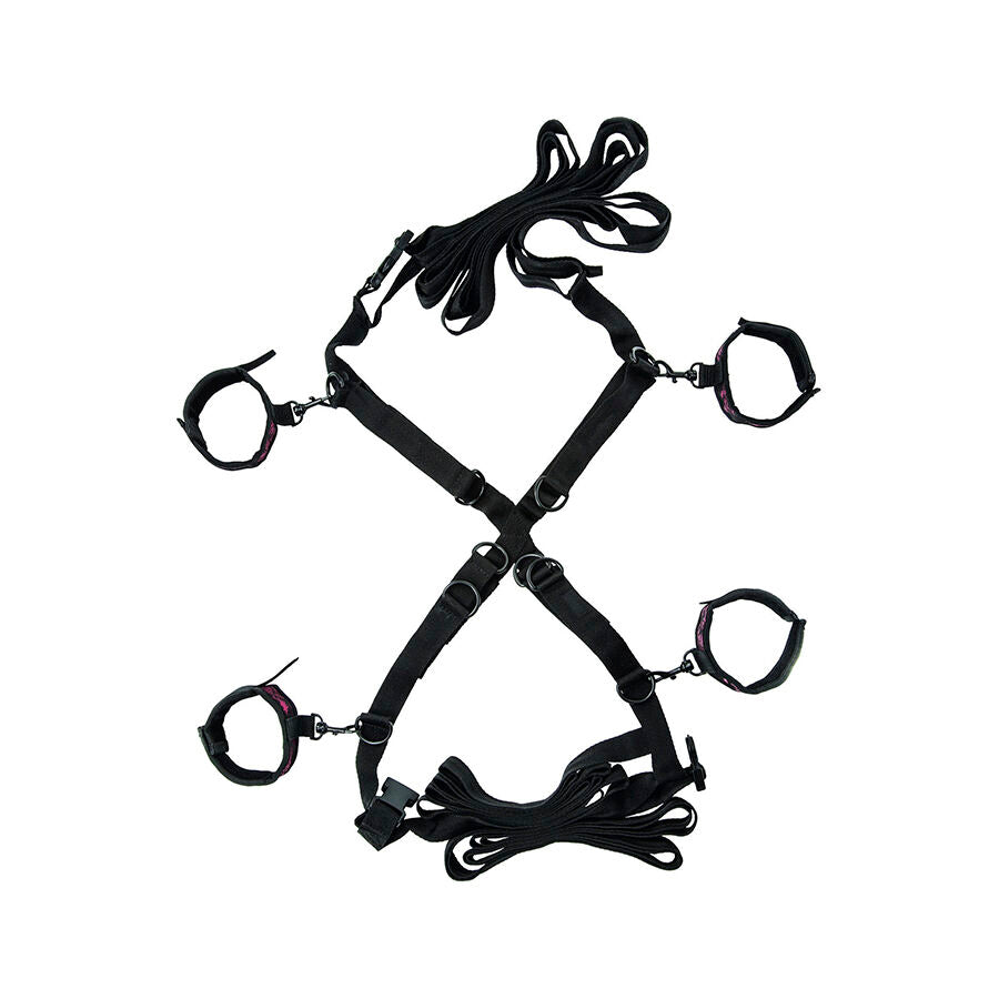 CALEXOTICS - SCANDAL SÆT MED KRYDSTÆNGEDE SENGEBÅND