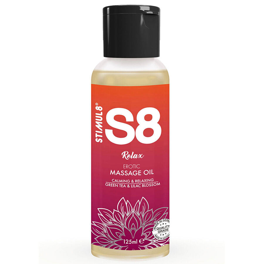 STIMUL8 - S8 RELAX MASSAGEOLIE MED GRØN TE 125 ML