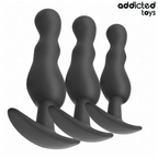 ADDICTED TOYS - SÆT MED 3 ANALPLUGGESILIKONE MODEL 1