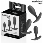 ADDICTED TOYS - SÆT MED 3 ANALPLUGGESILIKONE MODEL 2