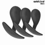 ADDICTED TOYS - SÆT MED 3 ANALPLUGGESILIKONE MODEL 3