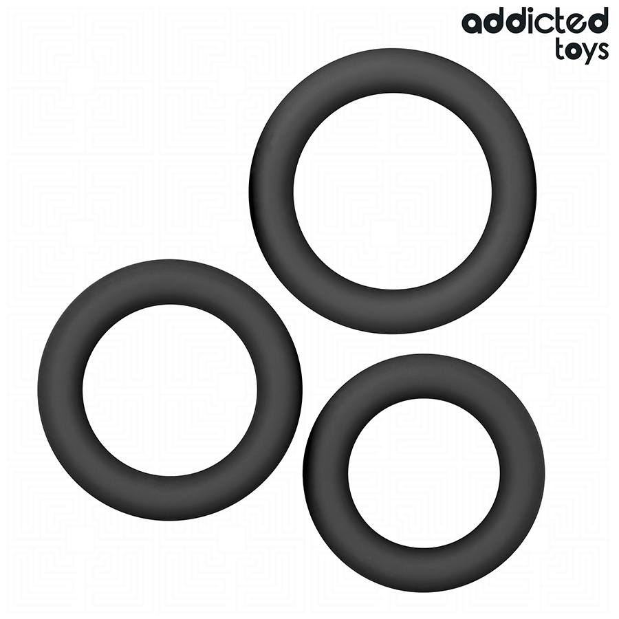 ADDICTED TOYS - SÆT MED SILIKONERINGE MODEL 1