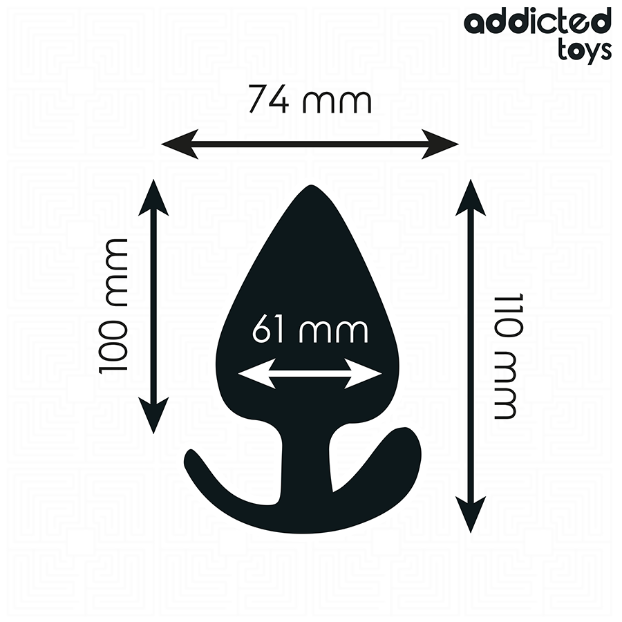 ADDICTED TOYS - ANALPLUG SILIKONE STØRRELSE XXL 11 CM