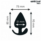 ADDICTED TOYS - ANALPLUG SILIKONE STØRRELSE XL 9,5 CM