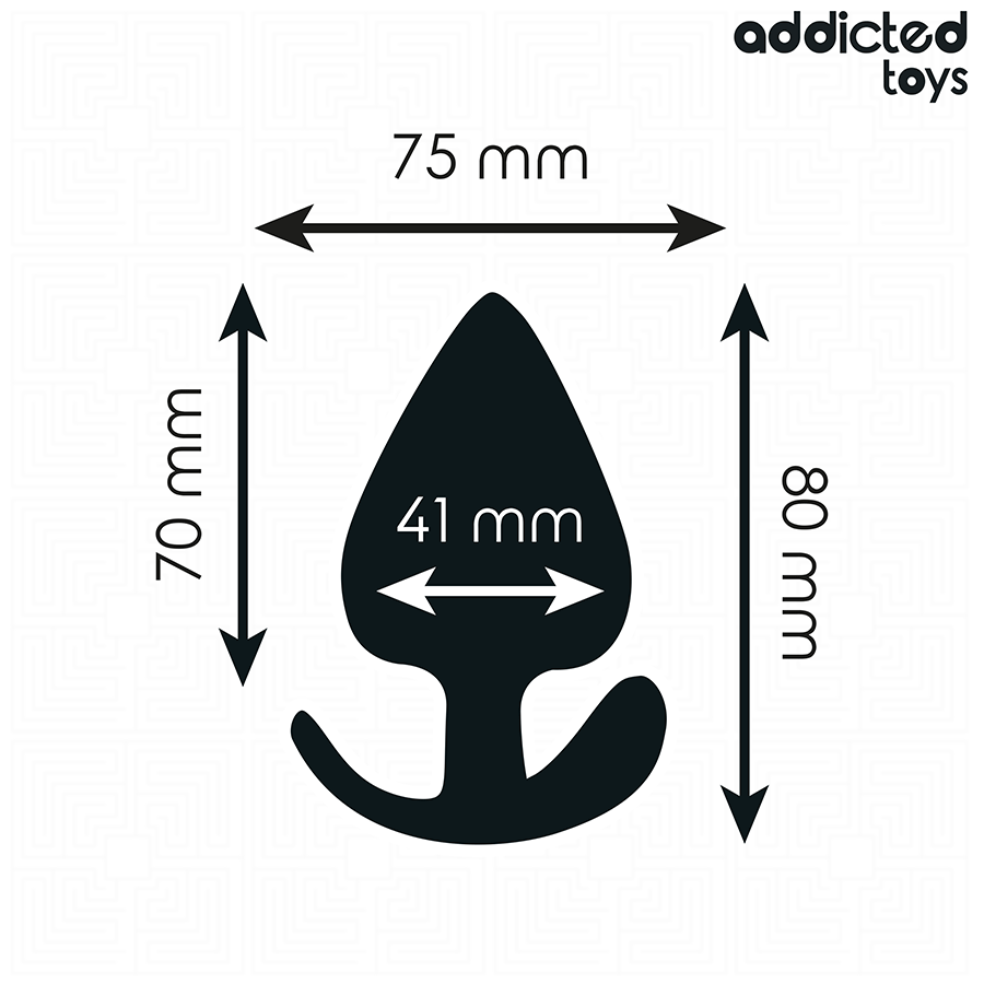 ADDICTED TOYS - ANALPLUG SILIKONE STØRRELSE L 8 CM