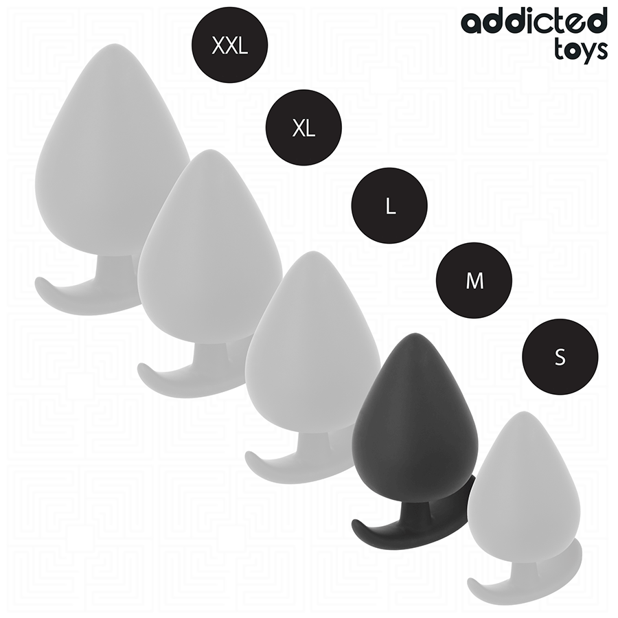 ADDICTED TOYS - ANALPLUG SILIKONE STØRRELSE M 6,6 CM
