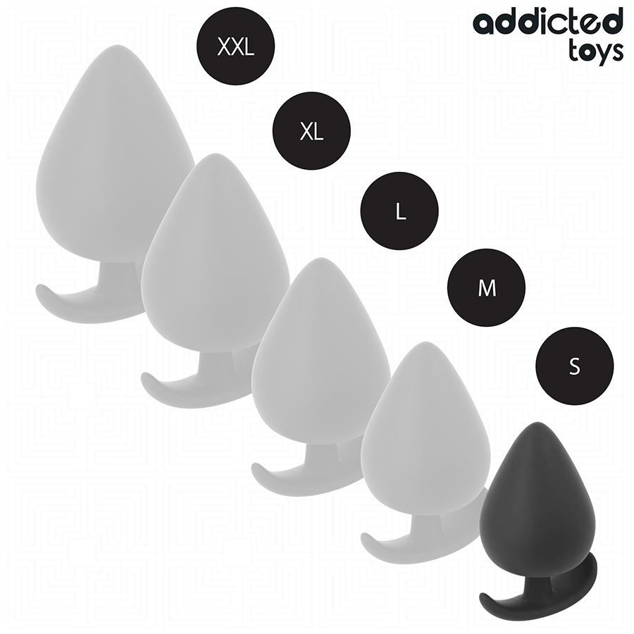 ADDICTED TOYS - ANALPLUG SILIKONE STØRRELSE S 5,3 CM