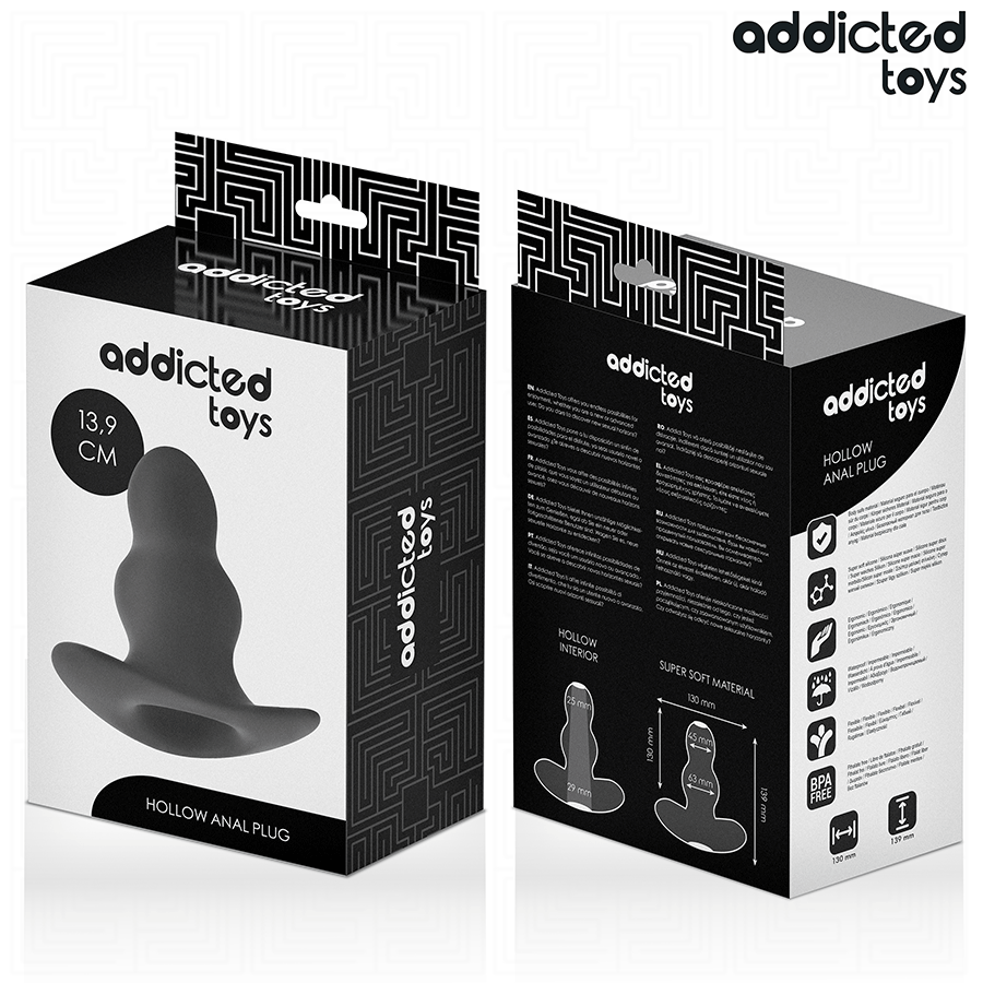 ADDICTED TOYS - HULE ANALPLUG SILIKONE STØRRELSE XL 13,9 CM