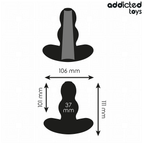 ADDICTED TOYS - HULE ANALPLUG SILIKONE STØRRELSE L 11,1 CM