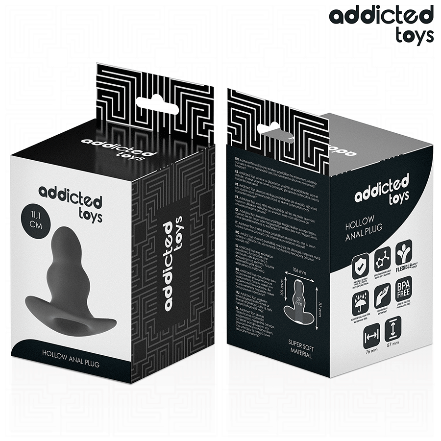 ADDICTED TOYS - HULE ANALPLUG SILIKONE STØRRELSE L 11,1 CM