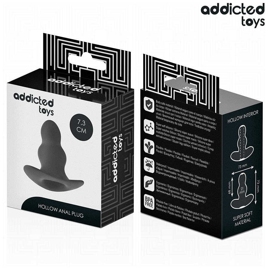 ADDICTED TOYS - HULE ANALPLUG SILIKONE STØRRELSE S 7,3 CM