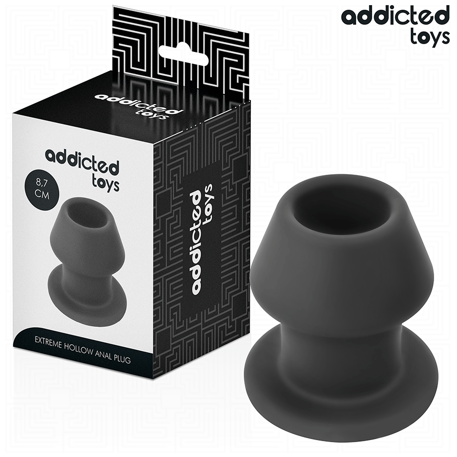 ADDICTED TOYS - EKSTREM HULE ANALPLUG SILIKONE STØRRELSE M 8,7 CM