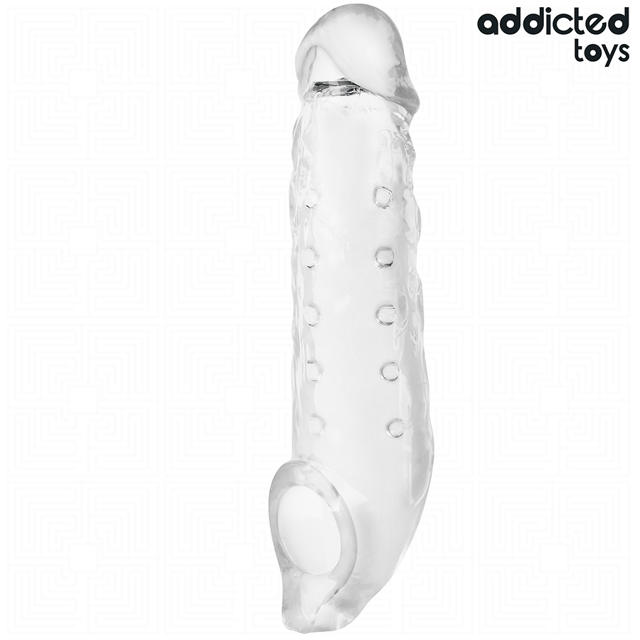 ADDICTED TOYS - TRANSPARENT PENISSKEDE STØRRELSE M 27 CM