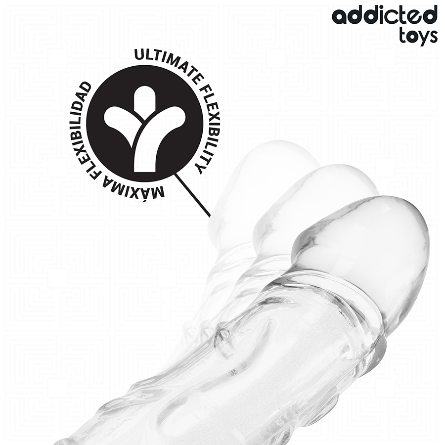 ADDICTED TOYS - TRANSPARENT PENISFORLÆNGNING 27 CM