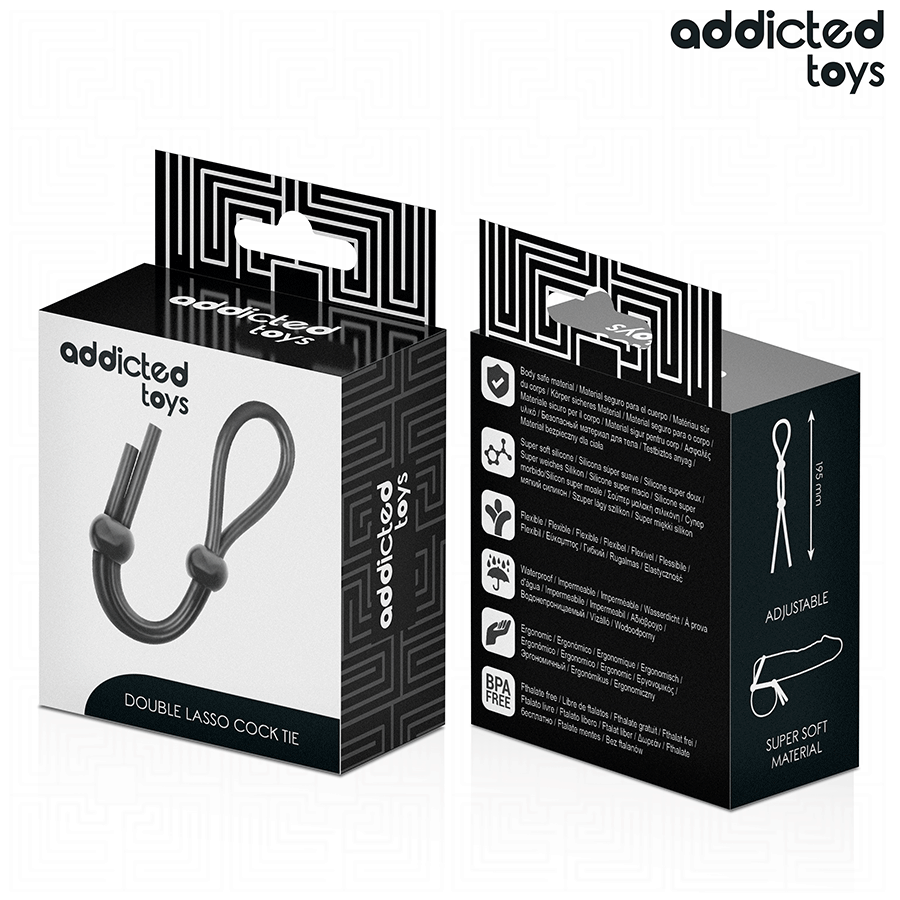 ADDICTED TOYS - SILIKONEREB TIL DOBBELT LØKKEPENIS