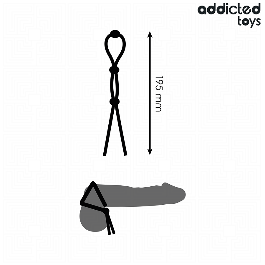 ADDICTED TOYS - SILIKONEREB TIL TRIPELOOP-PENISEN