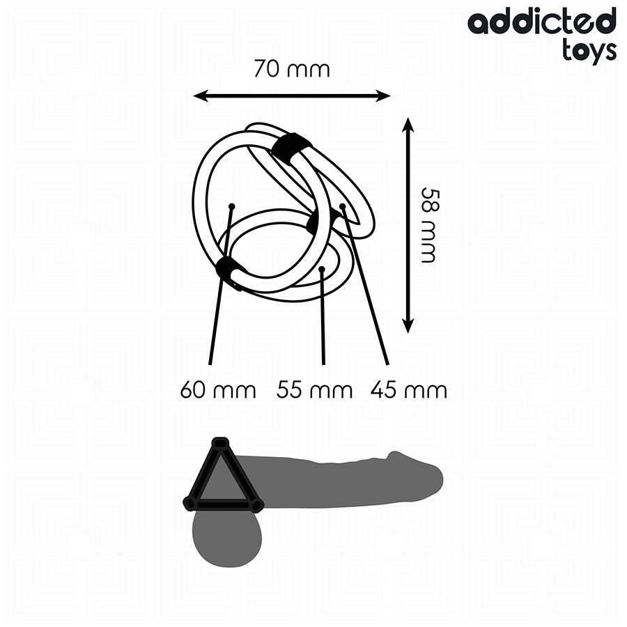 AFHÆNGIGE LEGETØJ - TRIPLE PENIS RING