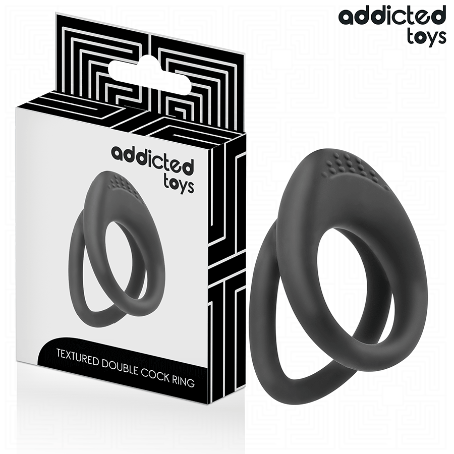 ADDICTED TOYS - DOBBELT TEKSTURERET PENIS RING