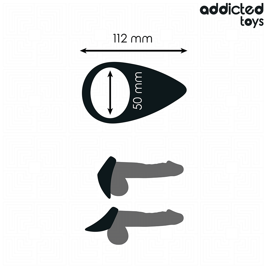 ADDICTED TOYS - TÅRFORMEDE PENIS RING