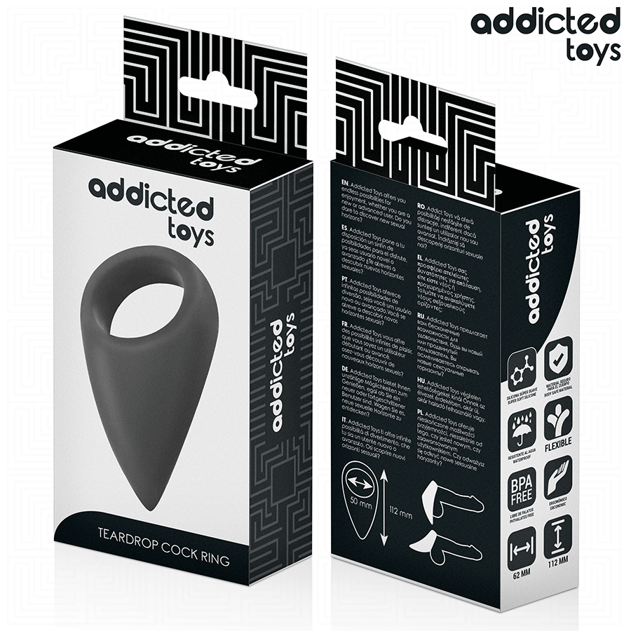 ADDICTED TOYS - TÅRFORMEDE PENIS RING