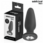 ADDICTED TOYS - ANALPLUG MED SILIKONE SMYKKER STØRRELSE S 8,8 CM